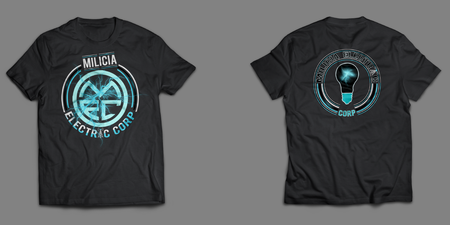 T-shirt Design by daniels for Milicia Electric Corp | Design #15802582