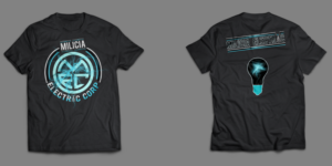 T-shirt Design by daniels for Milicia Electric Corp | Design: #15802589