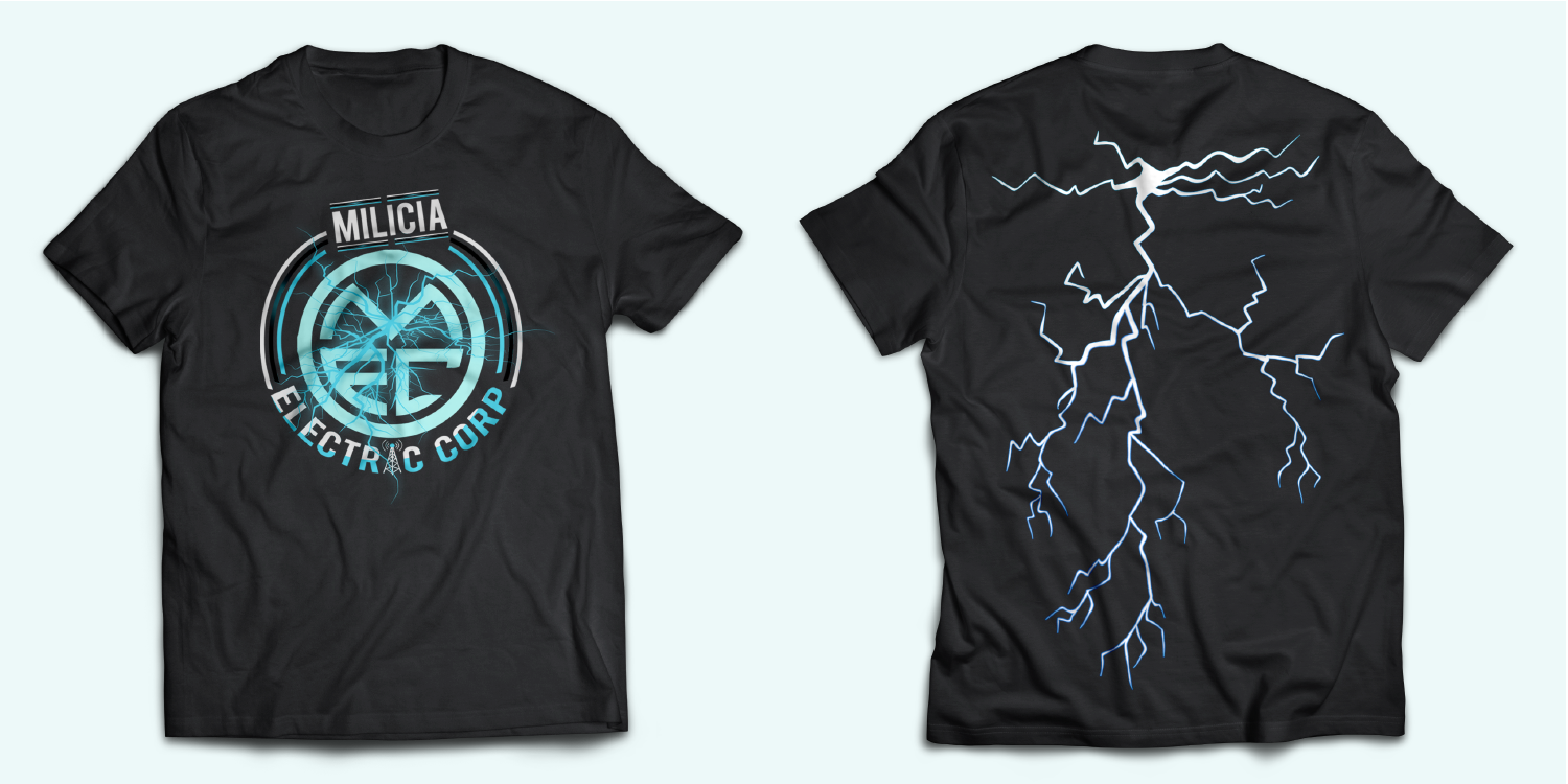 T-shirt Design by daniels for Milicia Electric Corp | Design #15834406