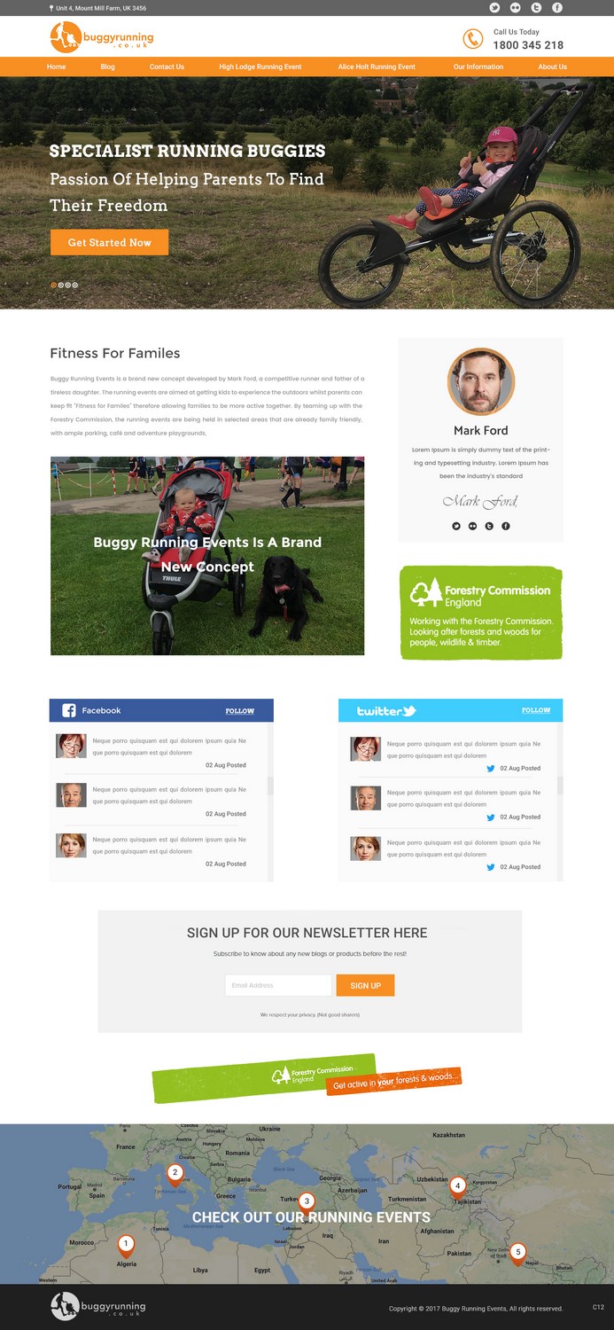 Web Design by pb for Buggy Running Ltd | Design #15745194