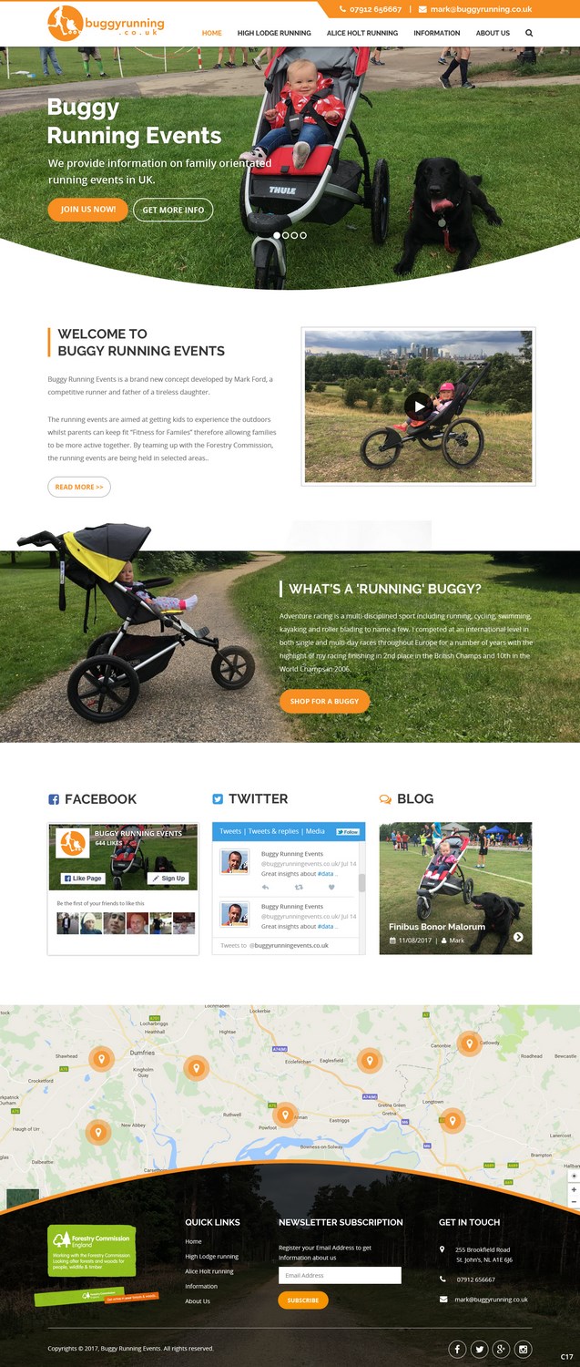 Web Design by pb for Buggy Running Ltd | Design #15745196