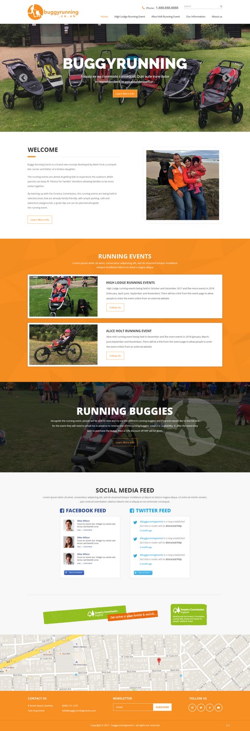 Web-Design von pb für Buggy Running Ltd | Design #15747464