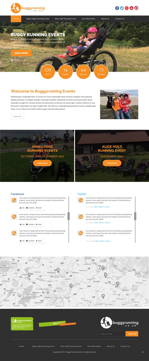Web Design by pb for Buggy Running Ltd | Design #15777976