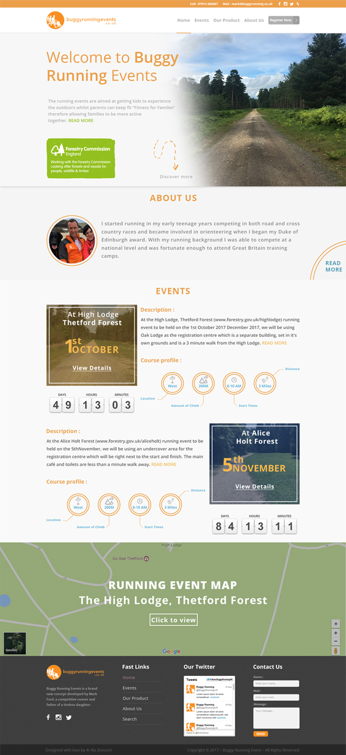 Web Design by weekidesigner for Buggy Running Ltd | Design #15769925