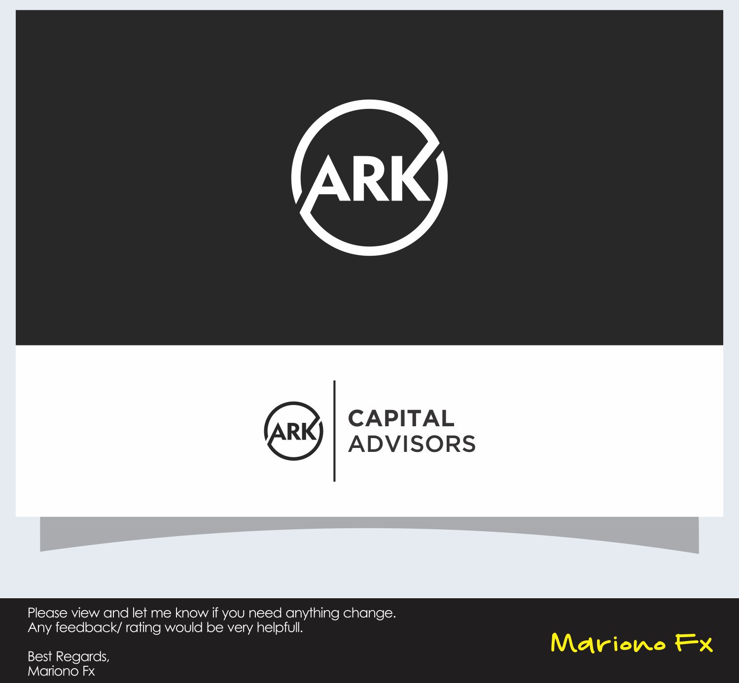 Logo-Design von Mariono Fx für Ark Capital  | Design #15849684