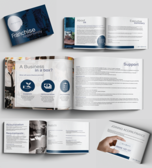 E-brochure to promote our franchise opportunity to potential finance professionals