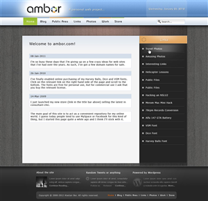 Wordpress Design by Prendo Studios for Ambor | Design: #615000