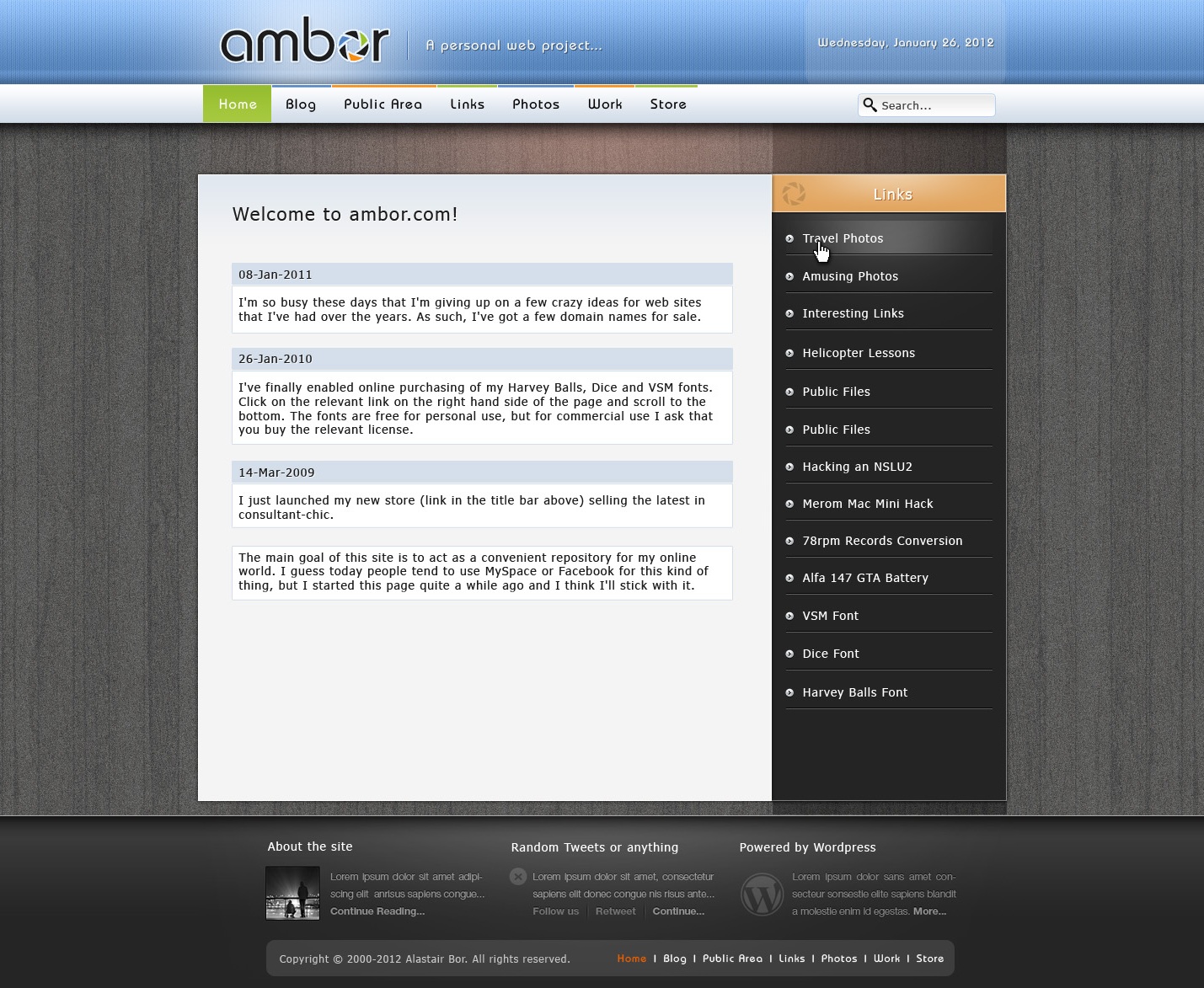 Wordpress Design by Prendo Studios for Ambor | Design: #641638