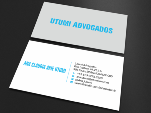 Business Card Design by SKYdesign for Utumi Advogados | Design: #15770018