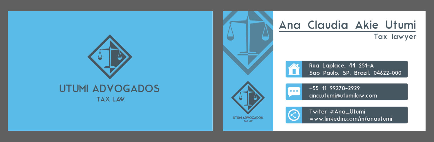 Business Card Design by HunterStudioPro for Utumi Advogados | Design #15765506