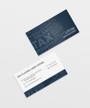 Design de Carte de Visite par LiraAlthena pour Utumi Advogados | Design #15766016