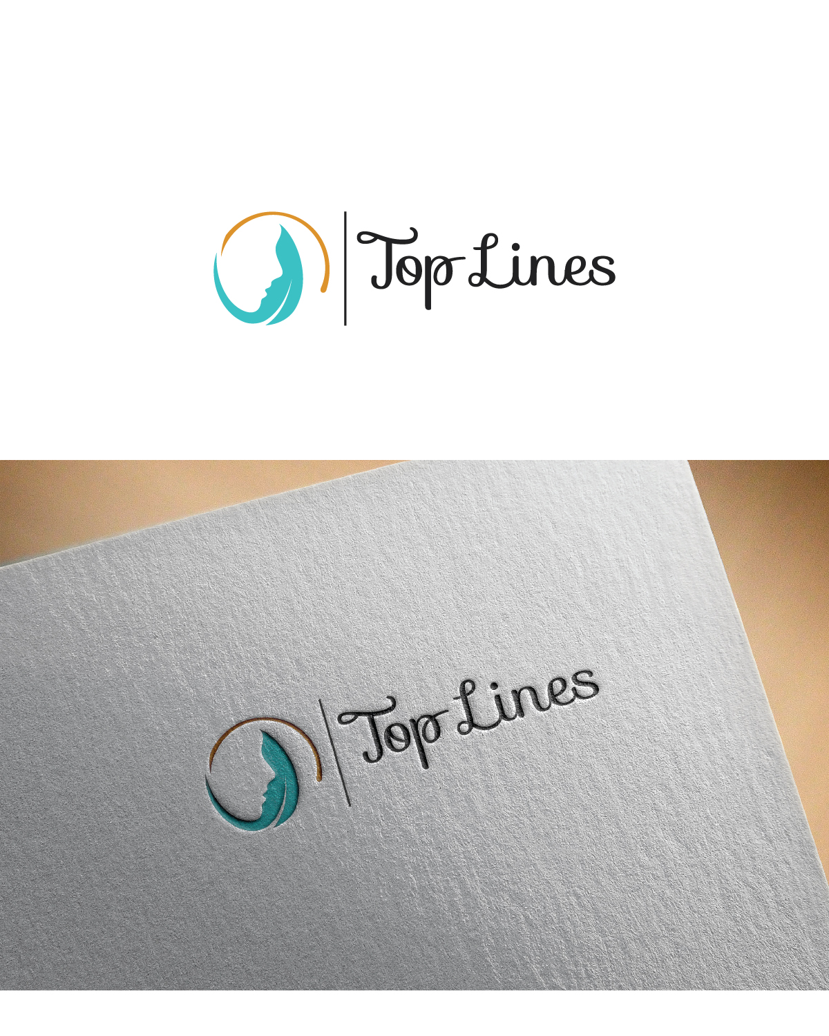 Elegant, Upmarket Logo Design for Top Lines by dzine studios Design