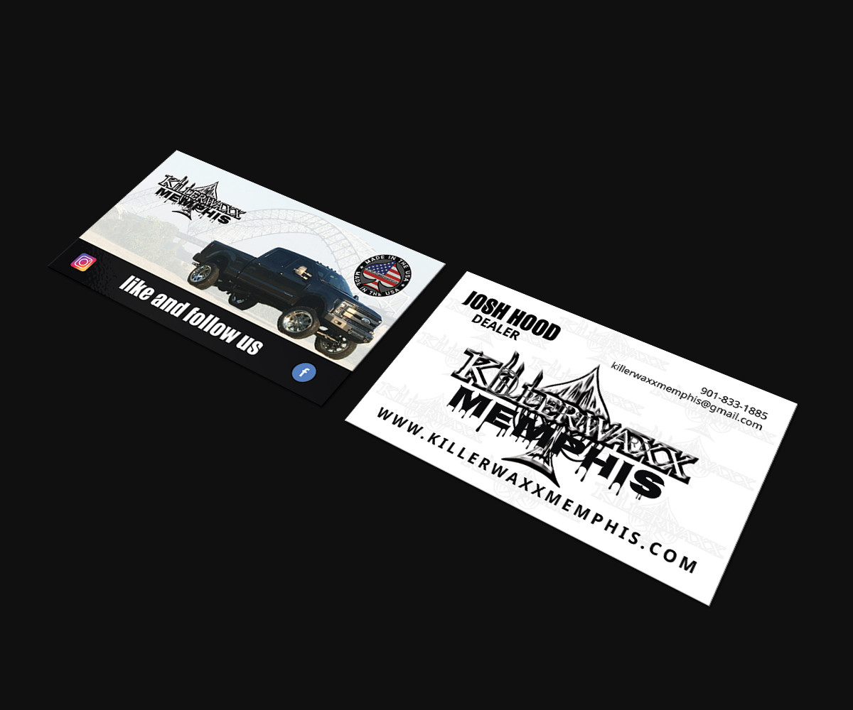Business Card Design by JK18 for Killerwaxx Memphis | Design #15812348