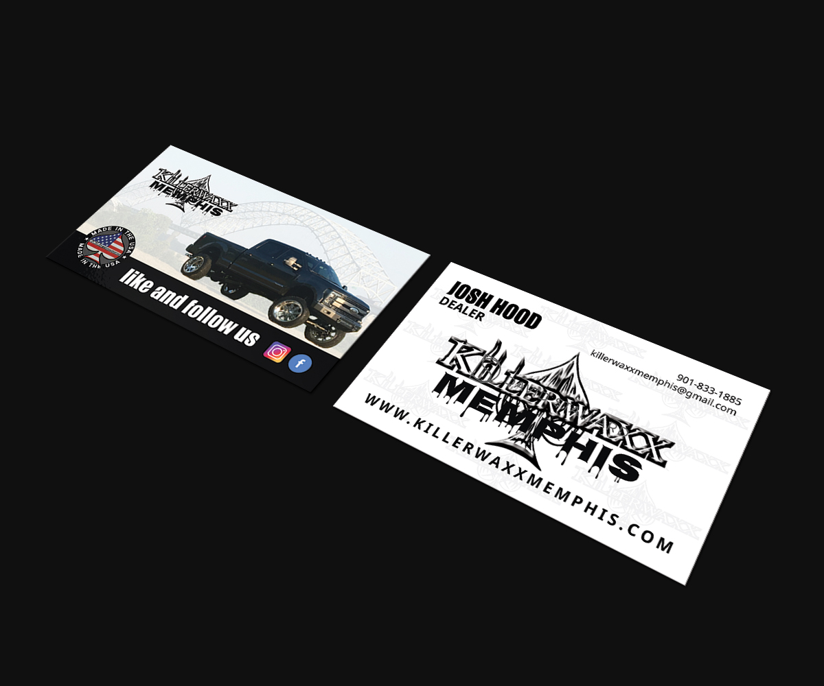 Business Card Design by JK18 for Killerwaxx Memphis | Design #15812351