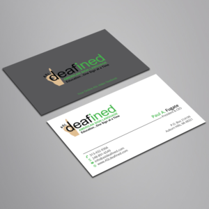 Business Card Design by Right_D for ASLdeafined.com | Design: #15761366