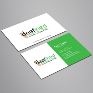 Business Card Design by Right_D for ASLdeafined.com | Design: #15761367