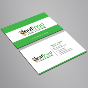 Business Card Design by Right_D for ASLdeafined.com | Design: #15761392