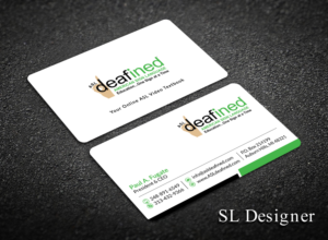 Business Card Design by SL Designer for ASLdeafined.com | Design: #15763053