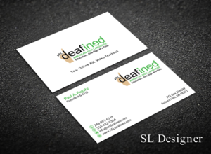 Business Card Design by SL Designer for ASLdeafined.com | Design: #15763058