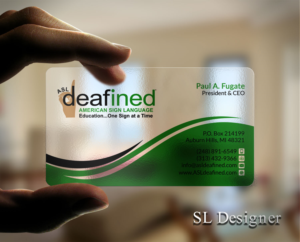 Diseño de Tarjeta de Presentación por SL Designer para ASLdeafined.com | Diseño: #15766521