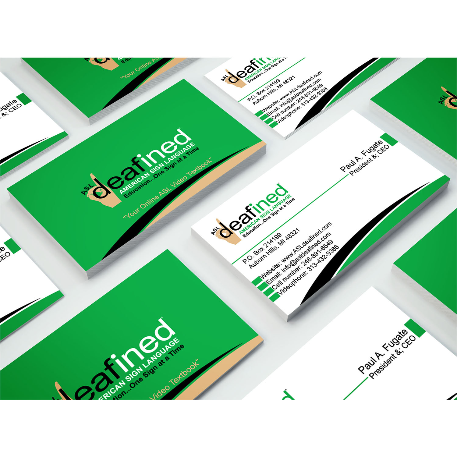 Business Card Design by omarsunny6 for ASLdeafined.com | Design #15762811