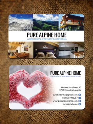 Visit card for Luxury Alpine home | Business Card Design by Sandaruwan