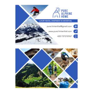 Visit card for Luxury Alpine home | Business Card Design by Lauren