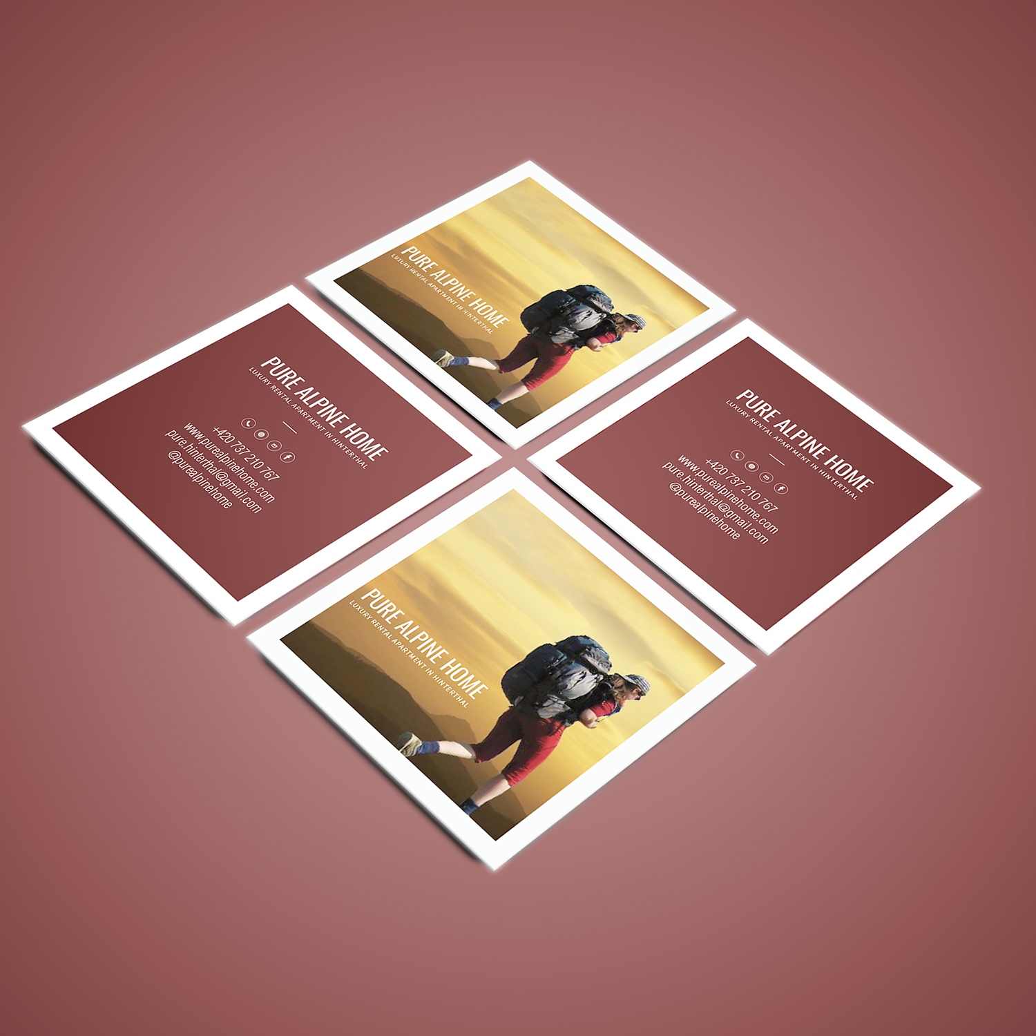 Business Card Design by Ni Oeuvre for LinkAmerika II., s.r.o. | Design #15797867