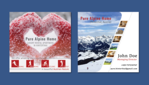 Visit card for Luxury Alpine home | Business Card Design by Da Miracle