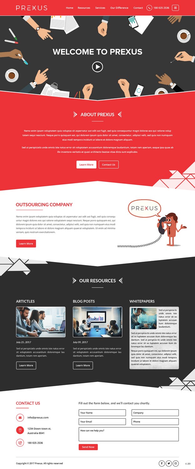 Wordpress Design by pb for Prexus Global Pty Ltd | Design #15799094