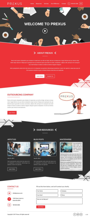 Wordpress Design by pb for Prexus Global Pty Ltd | Design: #15799094