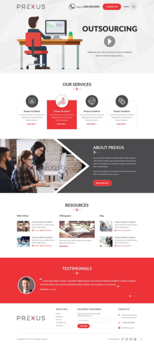 Wordpress Design by pb for Prexus Global Pty Ltd | Design: #15799096
