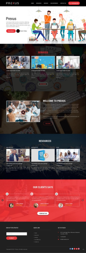 Wordpress Design by pb for Prexus Global Pty Ltd | Design: #15799097