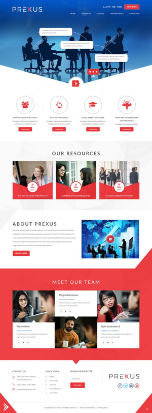 Wordpress Design by pb for Prexus Global Pty Ltd | Design: #15799125
