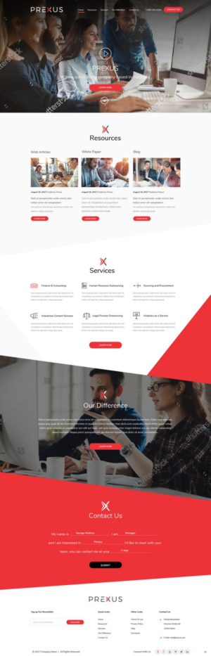 Wordpress Design by pb for Prexus Global Pty Ltd | Design: #15799126