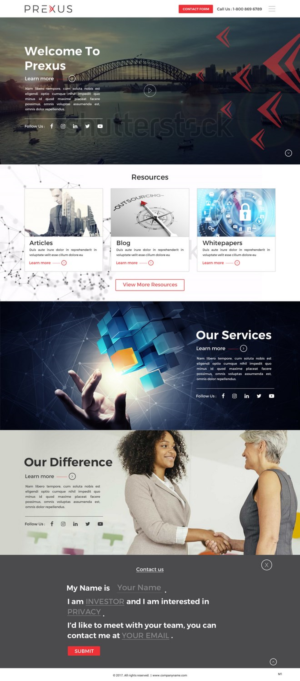 Wordpress Design by pb for Prexus Global Pty Ltd | Design: #15799127