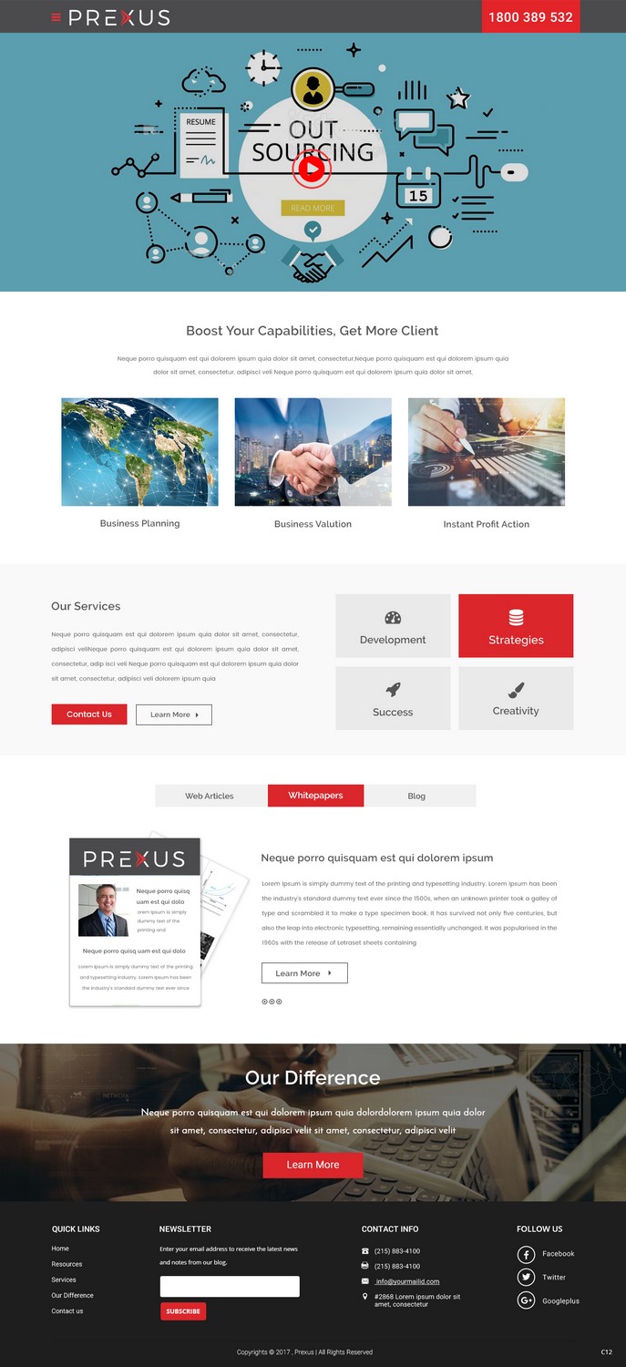 Wordpress Design by pb for Prexus Global Pty Ltd | Design #15802274