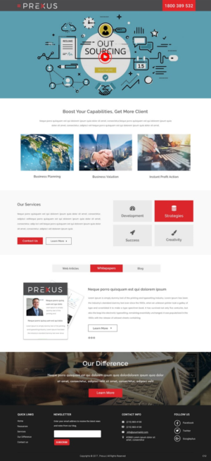 Wordpress Design by pb for Prexus Global Pty Ltd | Design: #15802274