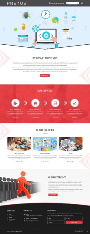 Wordpress Design by pb for Prexus Global Pty Ltd | Design: #15802276