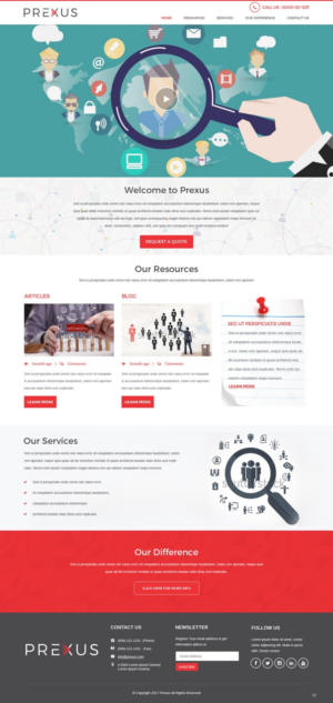 Wordpress Design by pb for Prexus Global Pty Ltd | Design: #15802277