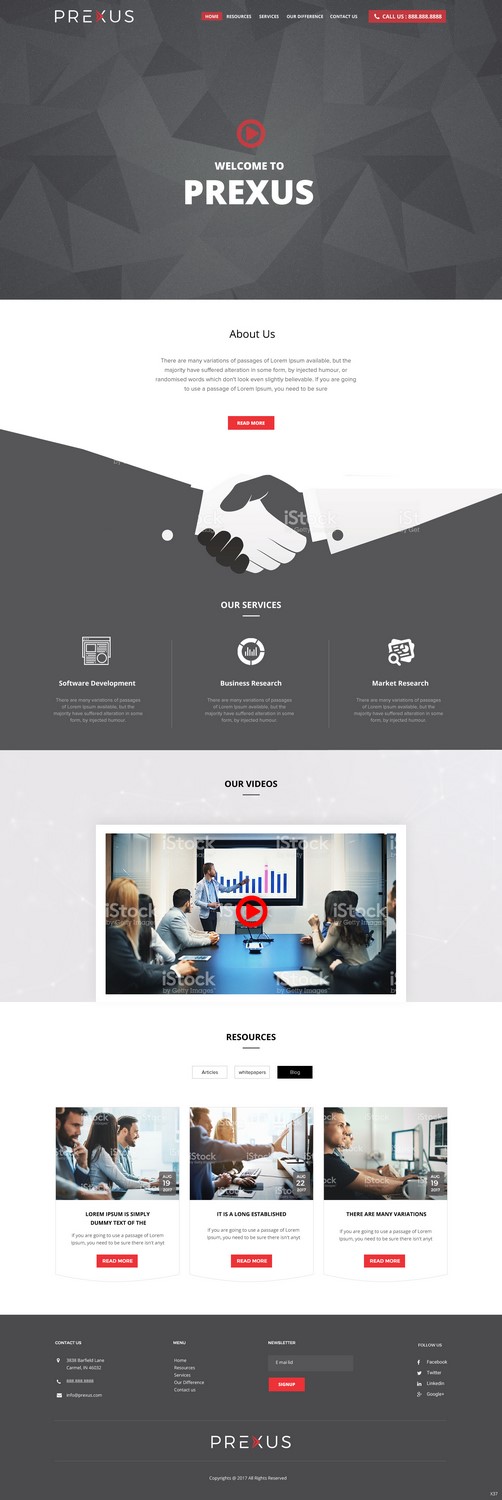Wordpress Design by pb for Prexus Global Pty Ltd | Design #15802278