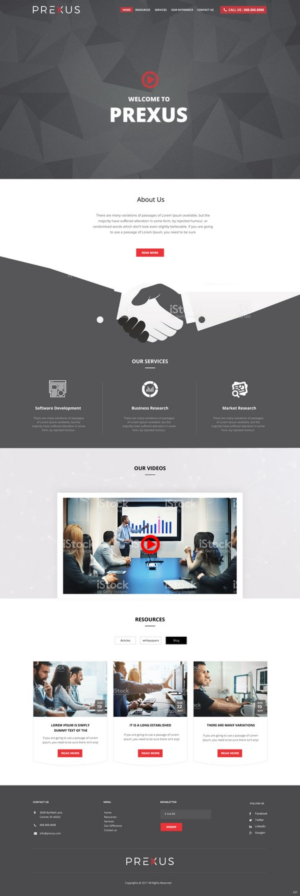 Wordpress Design by pb for Prexus Global Pty Ltd | Design: #15802278