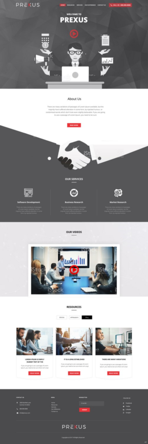 Wordpress Design by pb for Prexus Global Pty Ltd | Design: #15802281