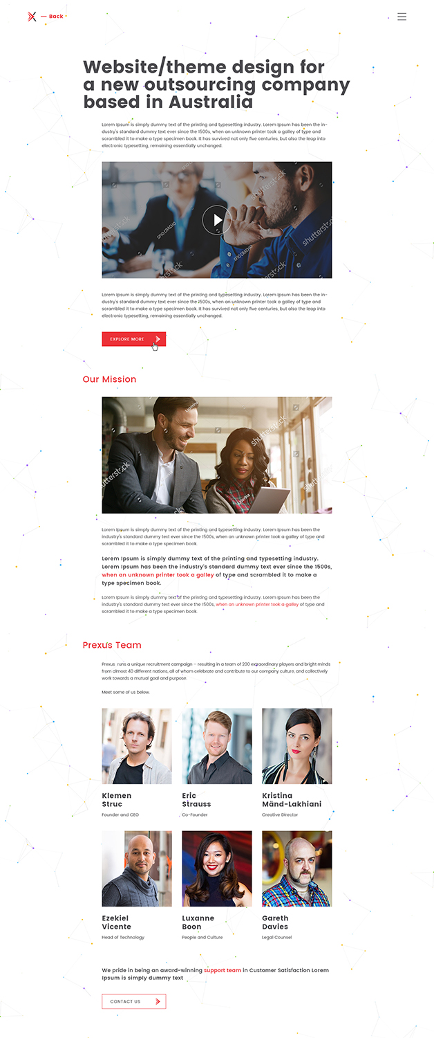 Wordpress Design by Ved Web Services for Prexus Global Pty Ltd | Design #15892221