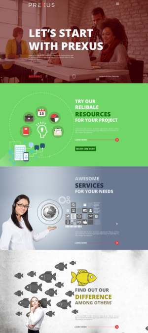 Wordpress Design by CharaFathimalil for Prexus Global Pty Ltd | Design: #15901582