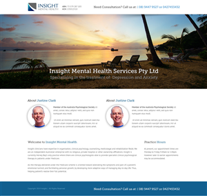 insight mental health web page | Web Design by Emmanuel