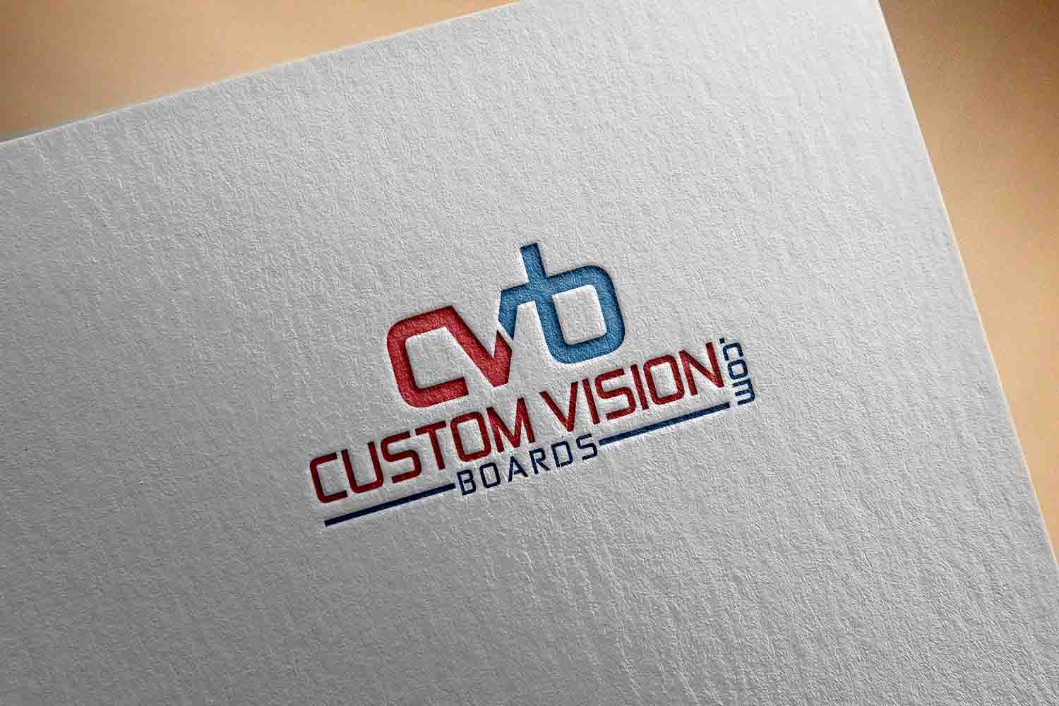 Logo Design by Sherpa design for Custom Vision Boards | Design #15775341