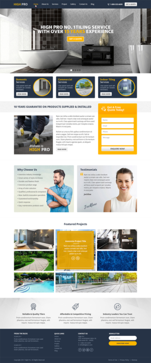 Web Design by RupalTechno for HIGH PRO Group | Design: #15872914
