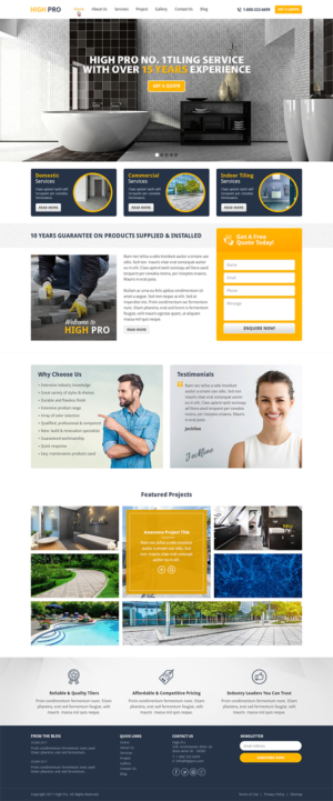 Web Design by RupalTechno for HIGH PRO Group | Design: #15872915
