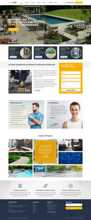 Web Design by RupalTechno for HIGH PRO Group | Design: #15873098